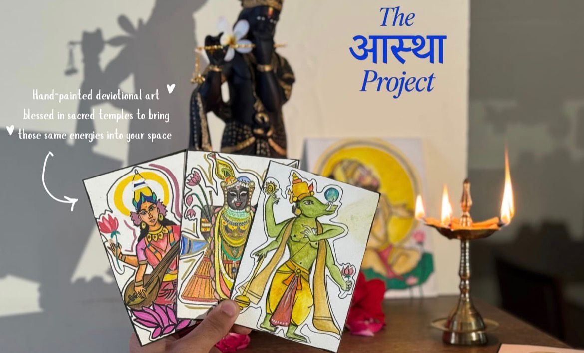 Collection cards held in hand